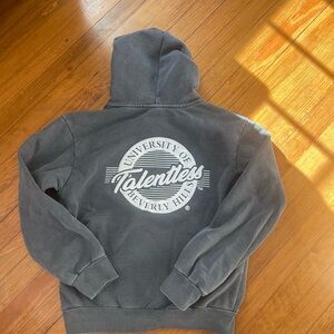 TALENTLESS-University of Beverly Hills Hoodie-CHARCOAL GRAY-Size Large